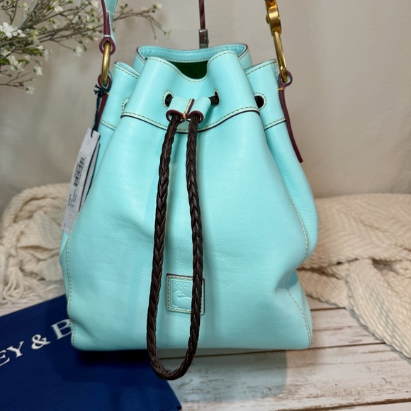 NWT Dooney & Bourke Florentine Hattie Drawstring - Pale Blue - Picture 2 of 12